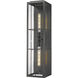 Jaxson 2 Light 29.5 inch Powder Coated Black Outdoor Wall Sconce